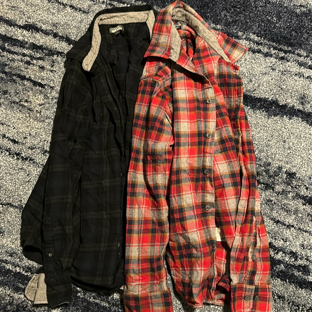 (2) pack Eddie Bauer flannels